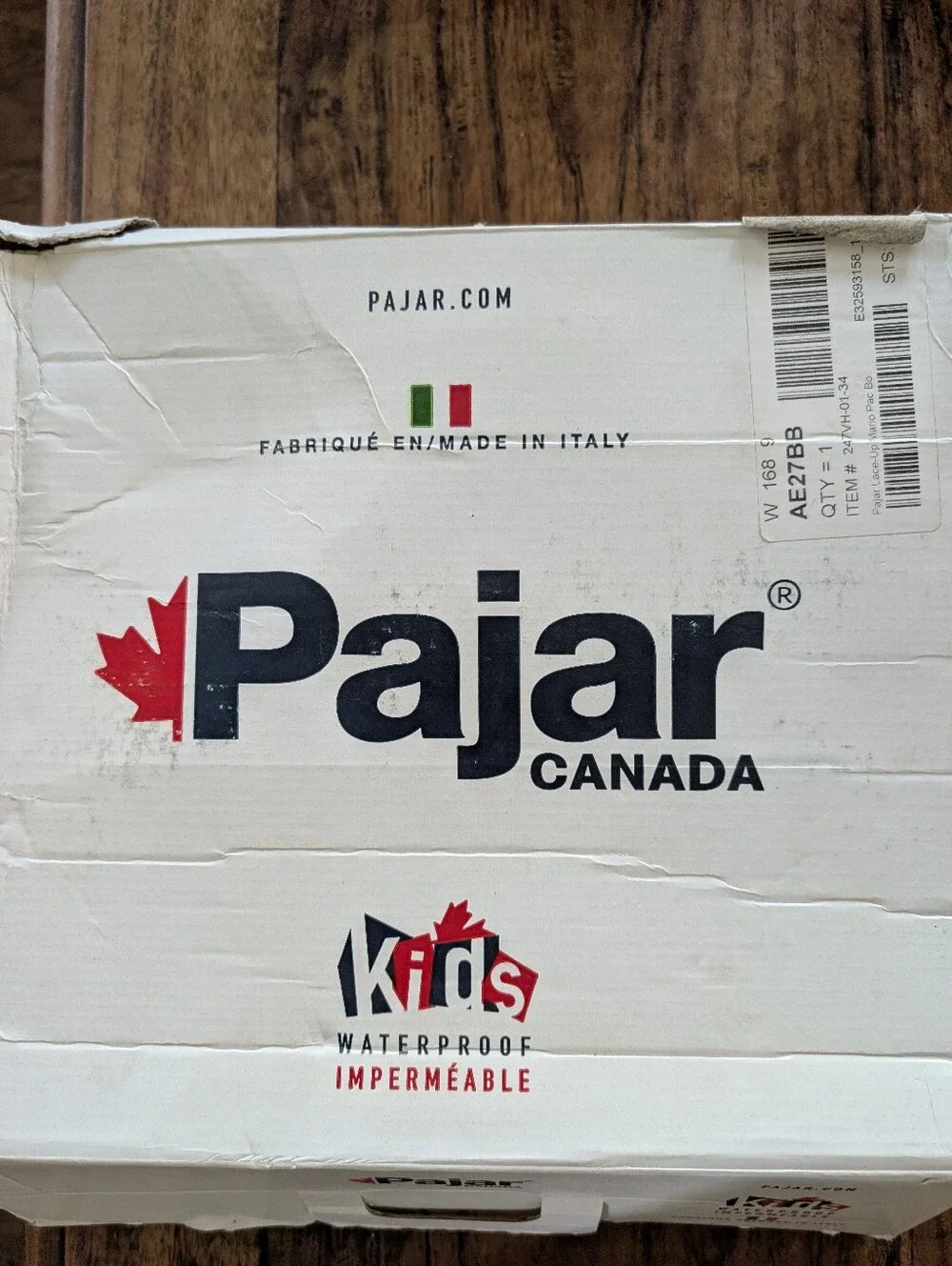 Pajar Kids Black Winter Lace-Up Boots with Shearling Collar
